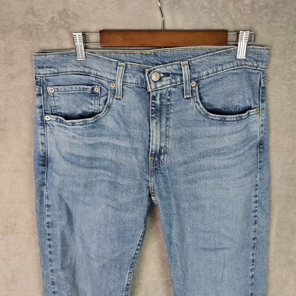 Levis 502 Regular Taper Mens Light Wash Blue Denim Jeans‎ 32x32 29507-0736